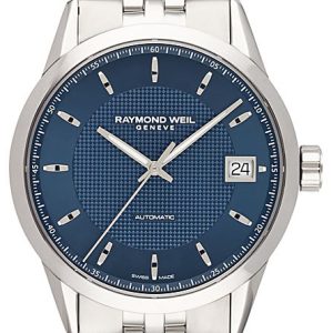 Raymond Weil Herrklocka 2740-ST-50021 Freelancer Blå/Stål Ø42.5 mm