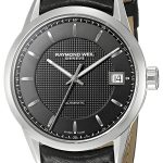 raymond weil herrklocka 2740-stc-20021 freelancer svart/läder ø42.5