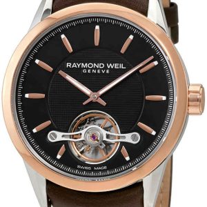 Raymond Weil Herrklocka 2780-SC5-20001 Freelancer Svart/Läder Ø42.5