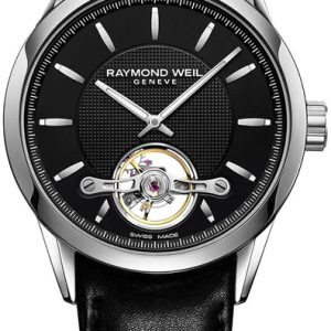 Raymond Weil Herrklocka 2780-STC-20001 Freelancer Svart/Läder Ø42.5