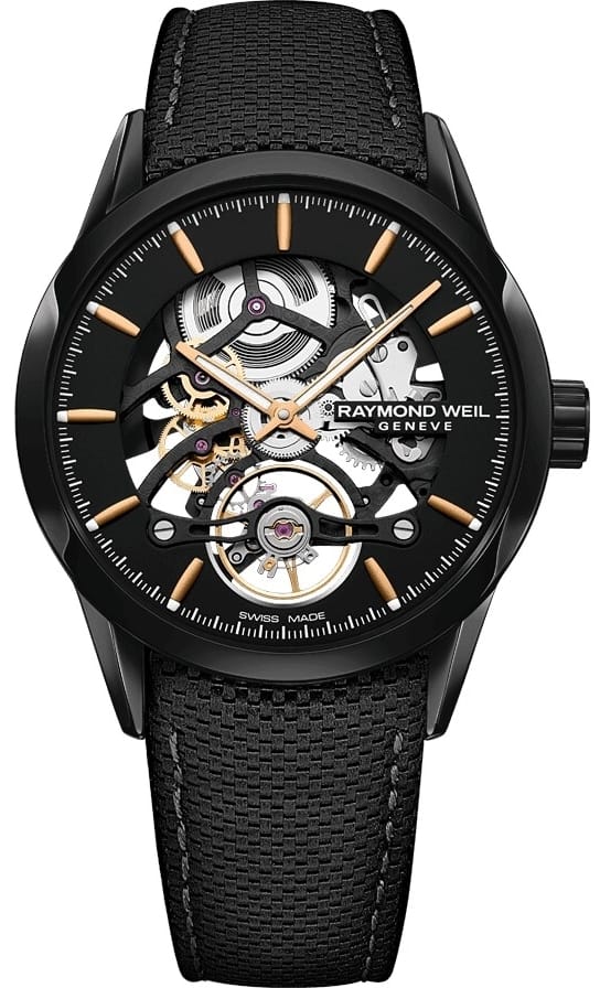 Raymond Weil Herrklocka 2785-BC5-20001 Freelancer Svart/Läder Ø42 mm