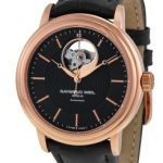 raymond weil herrklocka 2827-pc5-20001 raymond maestro svart/läder