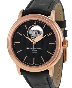 Raymond Weil Herrklocka 2827-PC5-20001 Raymond Maestro Svart/Läder