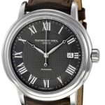 raymond weil herrklocka 2837-stc-00609 maestro grå/läder ø39.5 mm