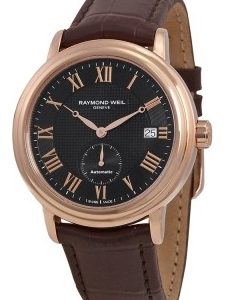 Raymond Weil Herrklocka 2838-PC5-00209 Maestro Svart/Läder Ø39.5 mm