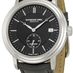 raymond weil herrklocka 2838-stc-20001 raymond maestro svart/läder