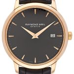 raymond weil herrklocka 5488-pc5-20001 toccata svart/läder ø39 mm