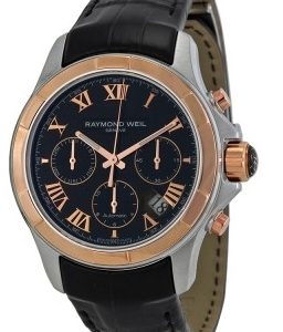 Raymond Weil Herrklocka 7260-SC5-00208 Parsifal Svart/Läder Ø41 mm