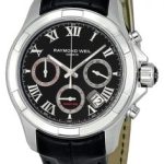 raymond weil herrklocka 7260-stc-00208 parsifal svart/läder ø41 mm