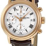 raymond weil herrklocka 7737-pc5-00659 maestro silverfärgad/läder