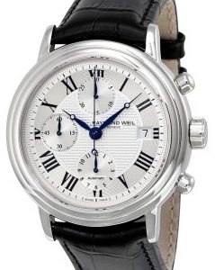 Raymond Weil Herrklocka 7737-STC-00659 Maestro Silverfärgad/Läder