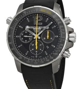 Raymond Weil Herrklocka 7850-TIR-05207 Raymond Nabucco Svart/Gummi