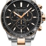 raymond weil herrklocka 8570-sp5-20001 tango svart/roséguldstonat
