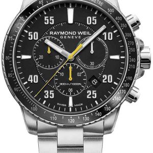 Raymond Weil Herrklocka 8570-ST2-05207 Tango Svart/Stål Ø43 mm