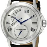 raymond weil herrklocka 9579-stc-65001 tradition silverfärgad/läder