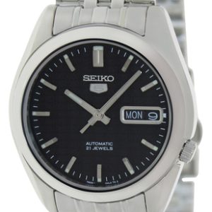 Seiko 5 Herrklocka SNK361K Svart/Stål Ø37 mm