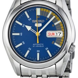 Seiko 5 Herrklocka SNK371K1 Blå/Stål Ø37 mm