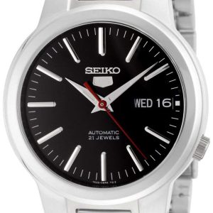 Seiko 5 Herrklocka SNKA07K1 Svart/Stål Ø37 mm