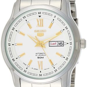 Seiko 5 Herrklocka SNKP15K1 Vit/Stål Ø43 mm