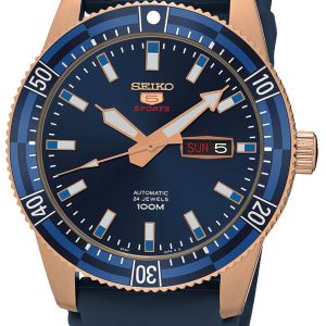 Seiko 5 Herrklocka SRP738K1 Blå/Gummi Ø44 mm