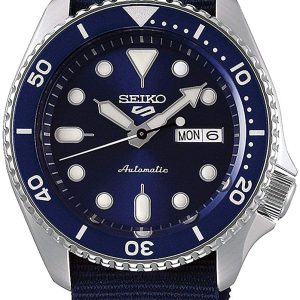 Seiko 5 Herrklocka SRPD51K2 Blå/Textil Ø42.5 mm