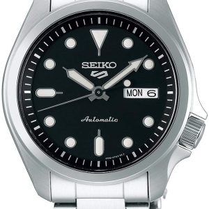 Seiko 5 Herrklocka SRPE55K1 Svart/Stål Ø40 mm