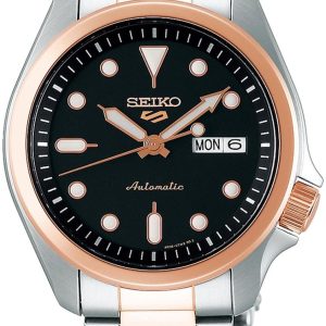 Seiko 5 Herrklocka SRPE58K1 Svart/Roséguldstonat stål Ø40 mm