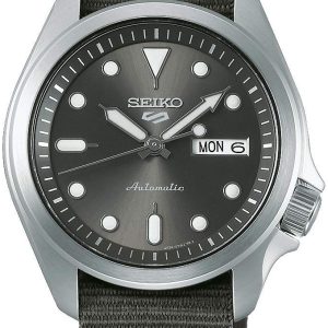 Seiko 5 Herrklocka SRPE61K1 Grå/Textil Ø40 mm