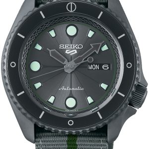 Seiko 5 Herrklocka SRPF75K1 Grå/Textil Ø42.5 mm