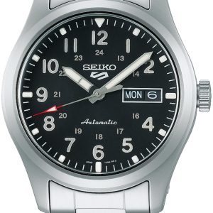 Seiko 5 Herrklocka SRPG27K1 Svart/Stål Ø39.4 mm