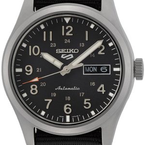 Seiko 5 Herrklocka SRPG37K1 Svart/Textil Ø39.38 mm