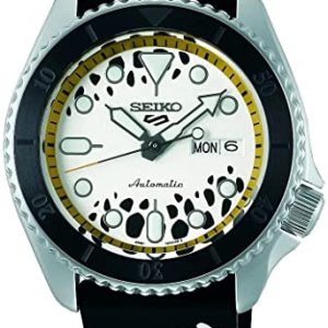 Seiko 5 Herrklocka SRPH63K1 Vit/Gummi Ø42.5 mm