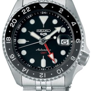 Seiko 5 Herrklocka SSK001K1 Svart/Stål Ø42.5 mm