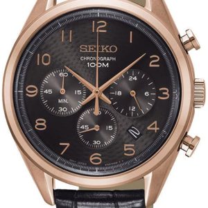 Seiko 99999 Herrklocka SSB296P1 Brun/Läder Ø42.5 mm