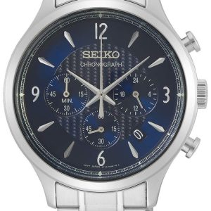 Seiko 99999 Herrklocka SSB339P1 Blå/Stål Ø44 mm