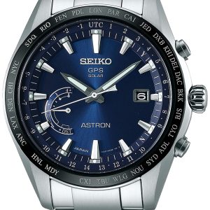 Seiko Astron Herrklocka SSE109J1 Blå/Titan Ø45 mm