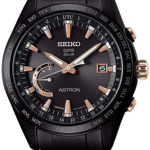 Seiko Astron Herrklocka SSE113J1 Svart/Titan Ø45 mm