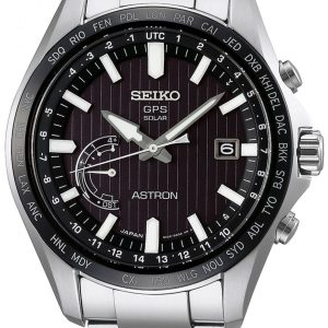 Seiko Astron Herrklocka SSE161J1 Svart/Stål Ø45 mm