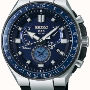 Seiko Astron Herrklocka SSE167J1 Blå/Gummi Ø46.7 mm