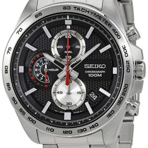 Seiko Chronograph Herrklocka SSB255P1 Svart/Stål Ø44 mm