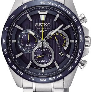 Seiko Chronograph Herrklocka SSB301P1 Blå/Stål Ø44 mm