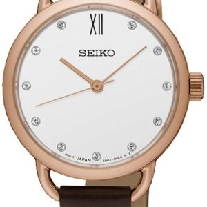 Seiko Classic Damklocka SUR698P2 Vit/Läder Ø27 mm