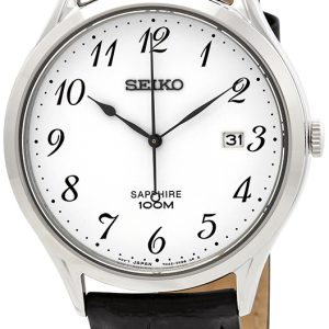 Seiko Classic Herrklocka SGEH75P1 Vit/Läder Ø40 mm