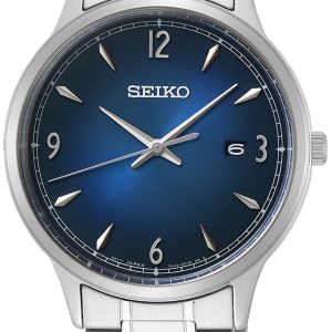 Seiko Classic Herrklocka SGEH89P1 Blå/Stål Ø41 mm