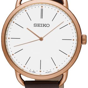 Seiko Classic Herrklocka SUR234P1 Vit/Läder Ø38 mm