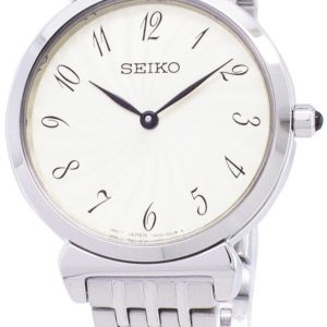 Seiko Damklocka SFQ801P1 Classic Vit/Stål Ø30 mm