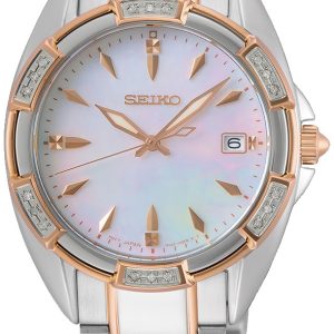 Seiko Damklocka SKK878P1 Vit/Roséguldstonat stål Ø33 mm