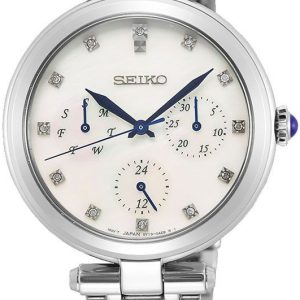 Seiko Damklocka SKY663P1 Classic Vit/Stål Ø32 mm