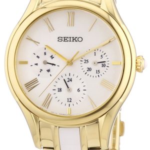 Seiko Damklocka SKY718P1 Vit/Keramik Ø36 mm