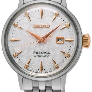 Seiko Damklocka SRE009J1 Presage Vit/Stål Ø30.3 mm